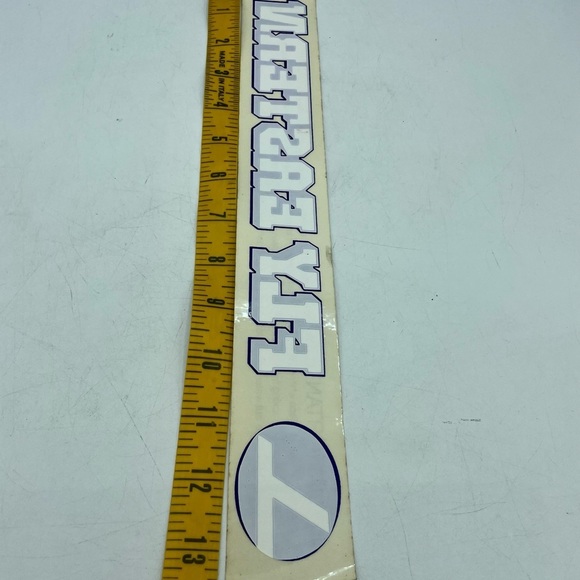 Eastern Airlines Vintage WINDOW DECAL Sticker “Fly Eastern” Blue White 13.5” - Picture 6 of 7